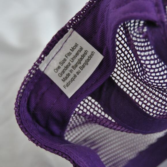 Bass Pro Shop Gone Fishing Purple Snapback Hat OSFM - Picture 11 of 12